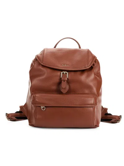 Furla Women's Leather Backpack In Brown