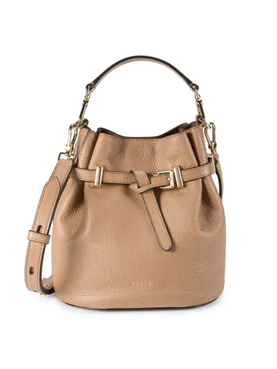 Furla Women's Leather Bucket Bag In Sand