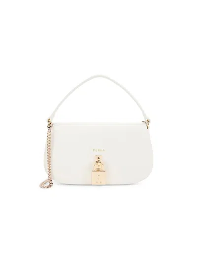 Furla Women's Leather Top Handle Bag In White