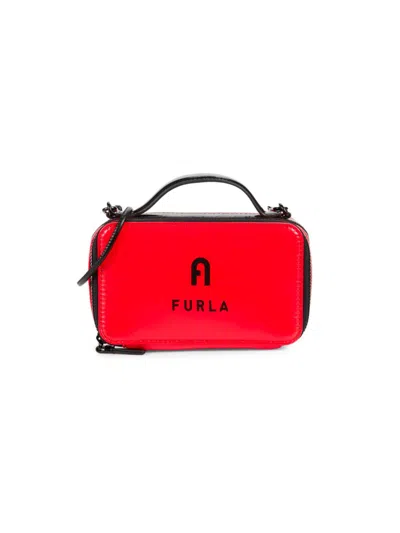 Furla Women's Logo Camera Crossbody Bag In Blue