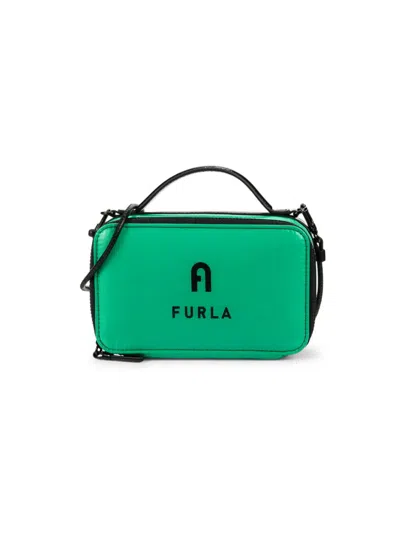 Furla Women's Logo Camera Crossbody Bag In Green