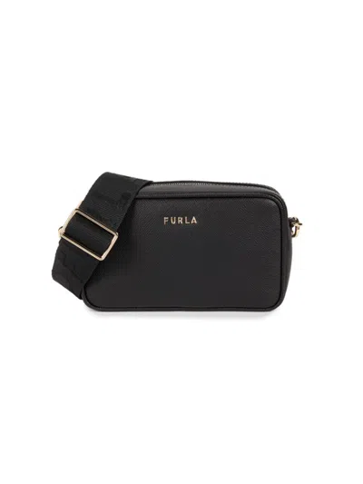 Furla Women's Logo Camera Shoulder Bag In Nero