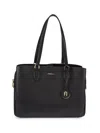 Furla Women's Logo Leather Shoulder Bag In Nero