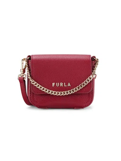 Furla Women's Maya Leather Mini Bag In Cabernet