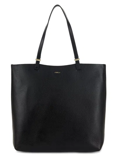 Furla Women's Medium Leather Tote Bag In Black
