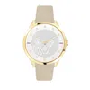 Furla Women's Metropolis Silver Dial Calfskin Leather Watch In Grey