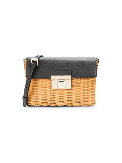 Furla Women's Straw Crossbody Bag In Color Cris
