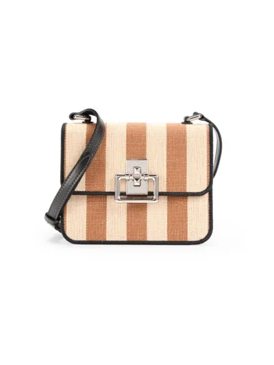 Furla Women's Stripe Crossbody Bag In Cognac