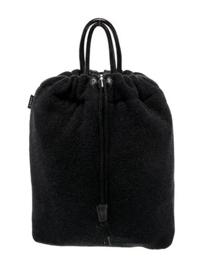 Pre-owned Furla Wool Backpack In Black