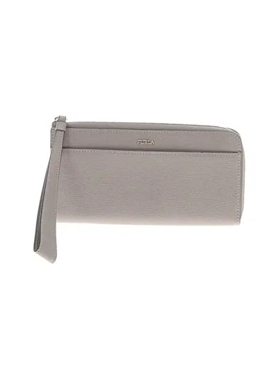 Pre-owned Furla Wristlet In Gray
