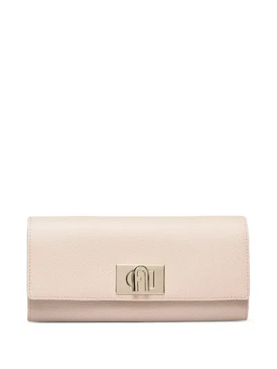 Furla Xl 1927 Continental Logo-plaque Wallet In Orange