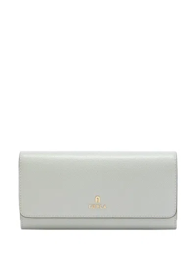 Furla Xl Camelia Logo-detail Continental Wallet In Blue