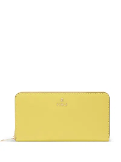 Furla Xl Camelia Zip-fastening Wallet In Yellow