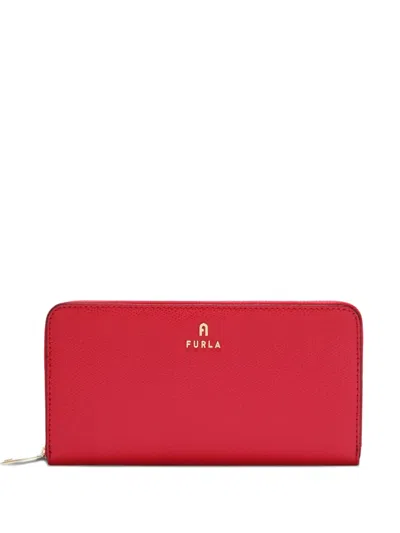 Furla Xl Camelia Zip-around Wallet In Brown