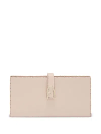 Furla Xl Flow Continental Wallet In Pink