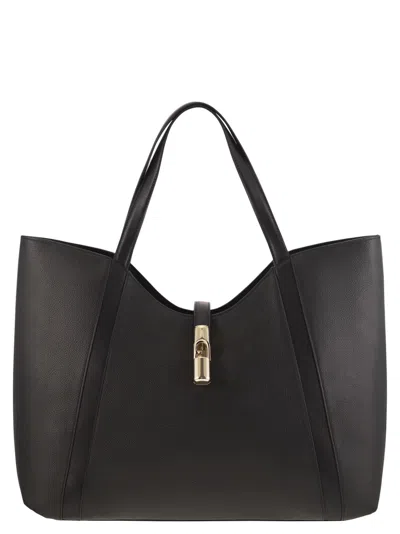 Furla Xl Goccia Hobo Bag In Black