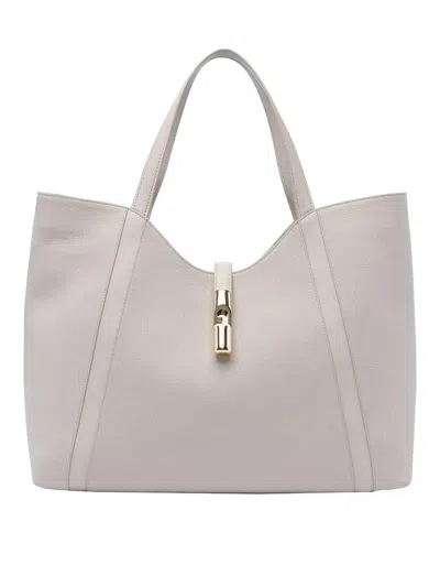 Furla Xl Goccia Hobo Bag In Grey