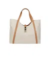Furla Xl Goccia Tote Bag In White