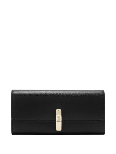 Furla Xl Iride Zip-fastening Continental Wallet In Black