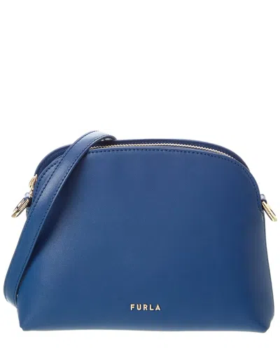 Furla Zelda Leather Crossbody In Orange