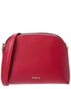 Furla Zelda Leather Crossbody In Red