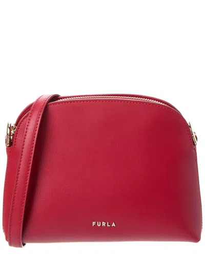 Furla Zelda Leather Crossbody In Red