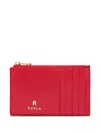 Furla Zip-around Cardholder In Red