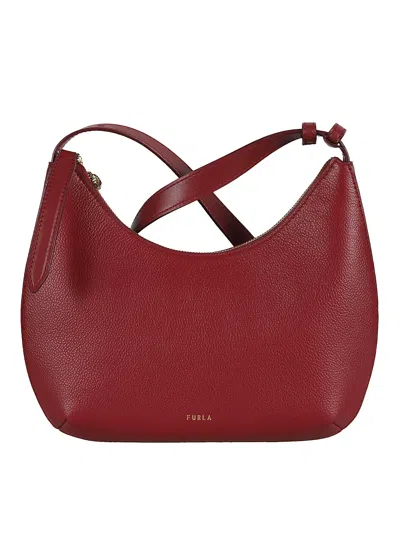 Furla Zip Classic Shoulder Bag In Cherry