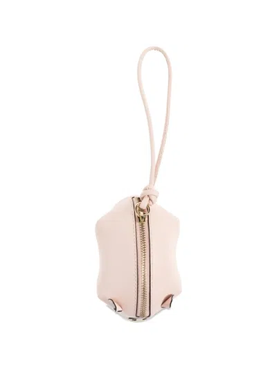 Furla Zip Leather Purse In Pink