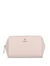 Furla Zip-top Leather Make Up Bag (set Of Two) In Pink