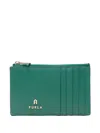 Furla Zip-top Wallet In Green