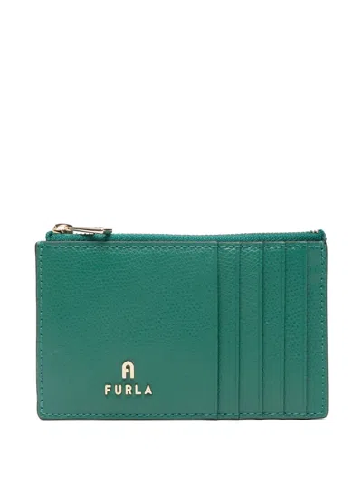 Furla Zip-top Wallet In Green