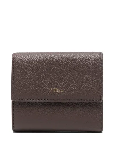 Furla Goccia M Compact Wallet Bags In Brown
