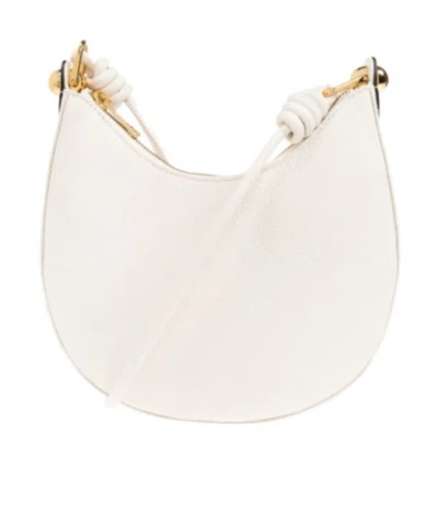 Furla Zipper Shoulder Bag In Cream