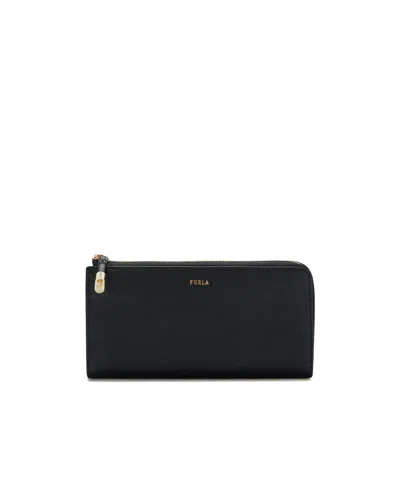 Furla Zipper Wallet In Black
