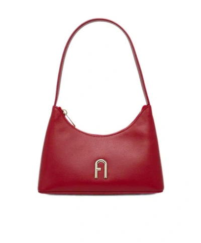 Furla Zippered Handbag In Red