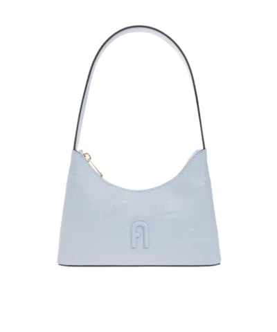 Furla Zippered Mini Shoulder Bag In Blue