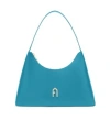 Furla Zippered Shoulder Bag In Blue