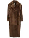 Furling By Giani Long Coat In Brown