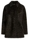 Furling By Giani Leopard Pockets Coat In Animal Print