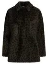 Furling By Giani Leopard Pockets Coat In Animal Print