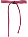 Furling By Giani Filo Leather Belt In Pink