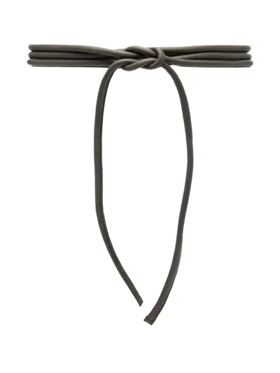 Furling By Giani Filo Leather Belt In Green