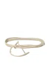 Furling By Giani Knotted Leather Belt In Neutral