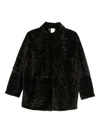Furling By Giani Leather Jacket In Black
