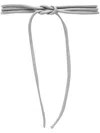 Furling By Giani Rolled Leather Belt In Light Grey
