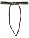 Furling By Giani Tie-fastening Leather Belt In Olive