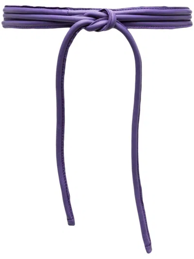 FURLING BY GIANI PURPLE LEATHER BELT