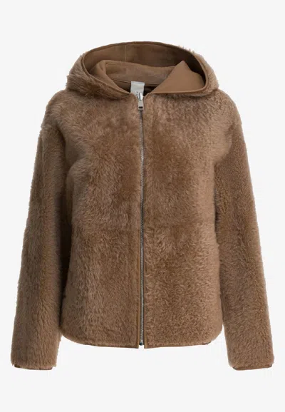FURLING BY GIANI REVERSIBLE ZIP-UP FUR JACKET