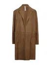 Furling By Giani Suede Midi Coat In Grey